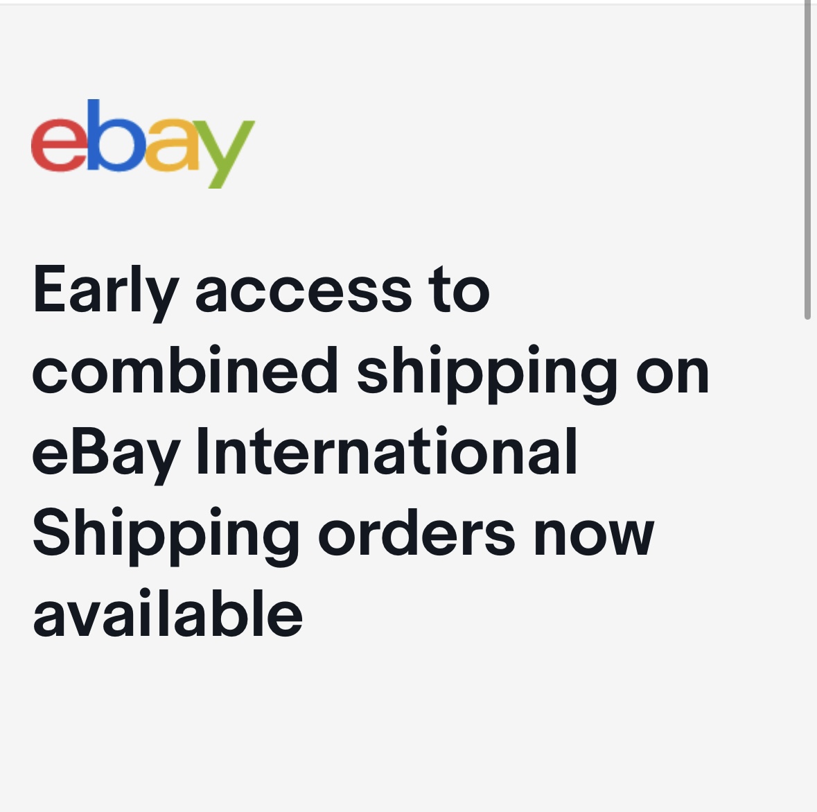 Simplifying International Shipping: eBay Introduces Combined Shipping