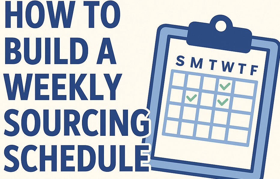 How to Build a Weekly Sourcing Schedule That Works: A Reseller’s Guide to Smarter Inventory&nbsp;Hunting