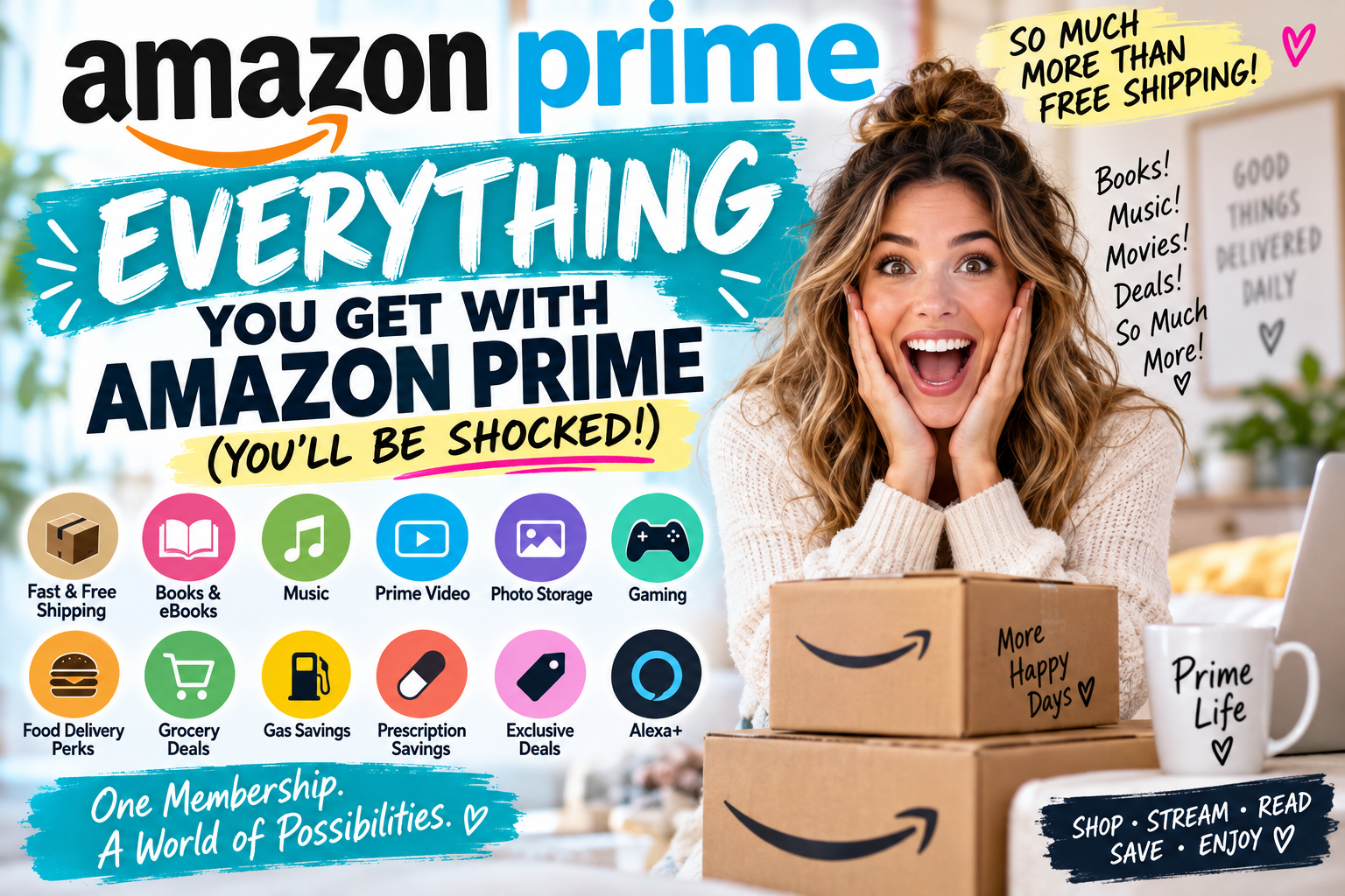 Wait… Amazon Prime Includes ALL of This? The Benefits You’re Probably Not Using